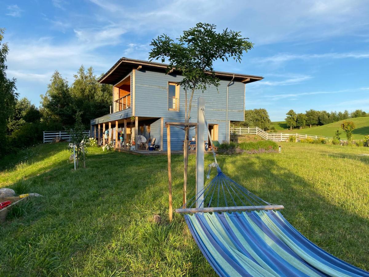 Family Lodge For 13 Guests, 50M From Lake With Sauna Brzozie Bagian luar foto